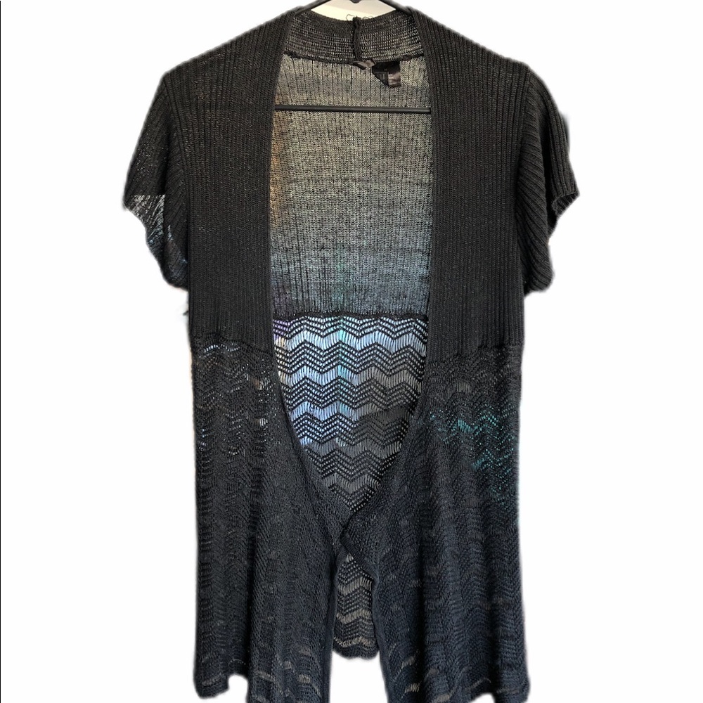 Etoile black knit lightweight cardigan